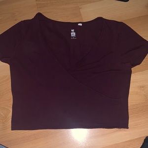 Pacsun wrap top in burgundy❤️